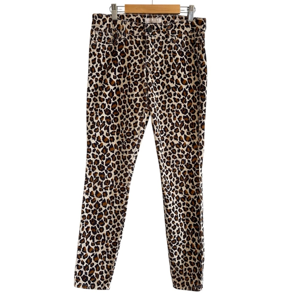 Vintage Y2K Guess Leopard Print Low Rise Corduroy Jeans size 27